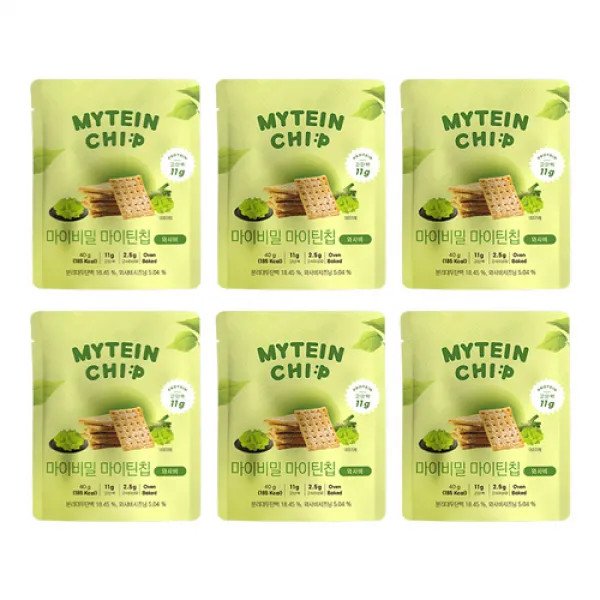 마이비밀 마이틴칩 와사비, 40g, 6개