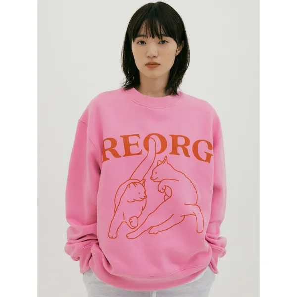 리올그 NOI CAT FRIENDS SWEATSHIRTS
