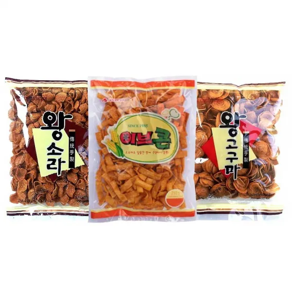 아름다운정성 왕소라 + 왕고구마 + 이브콘 과자 세트, 1세트