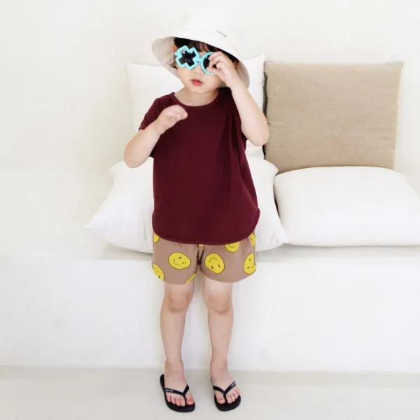 메르시보꾸 아동용 펀펀스마일 상하의 세트 Ss0s33