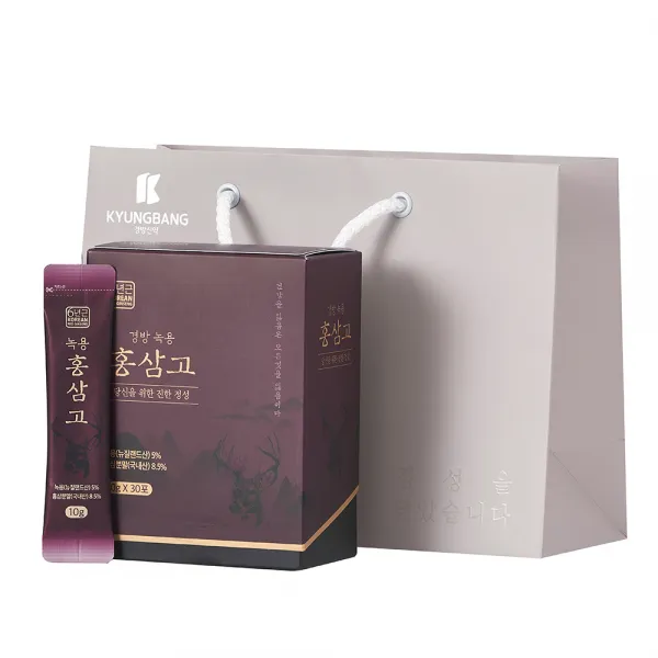 경방신약 녹용홍삼고 스틱 10g x 30p + 쇼핑백, 300g, 1세트