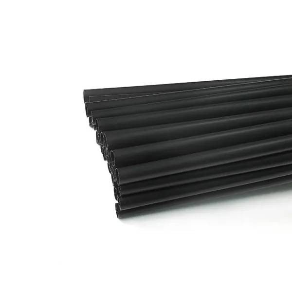 친환경 분해 일자 빨대 블랙 1개입 100개