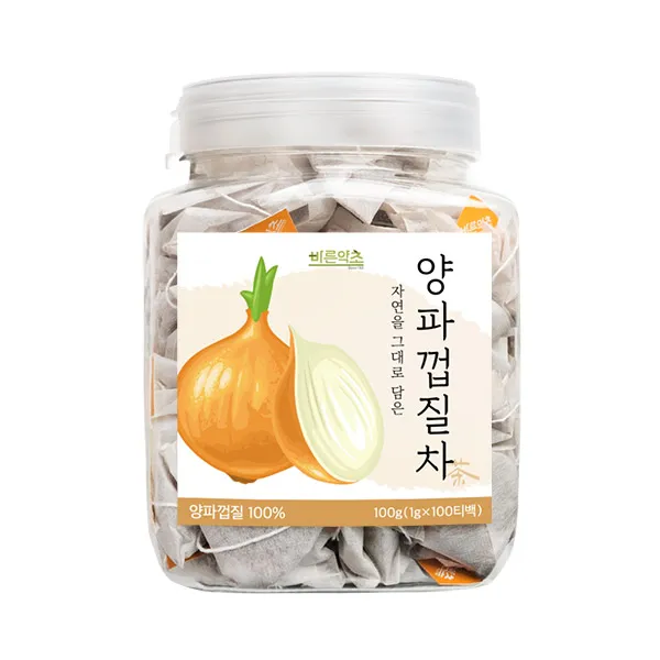 바른약초 양파껍질차 삼각티백, 1g, 100개