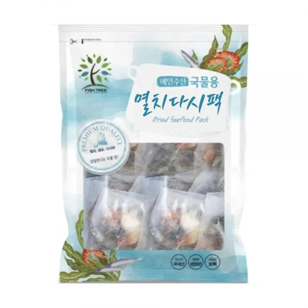 피쉬트리 국물용 멸치다시팩 30p, 510g, 1개