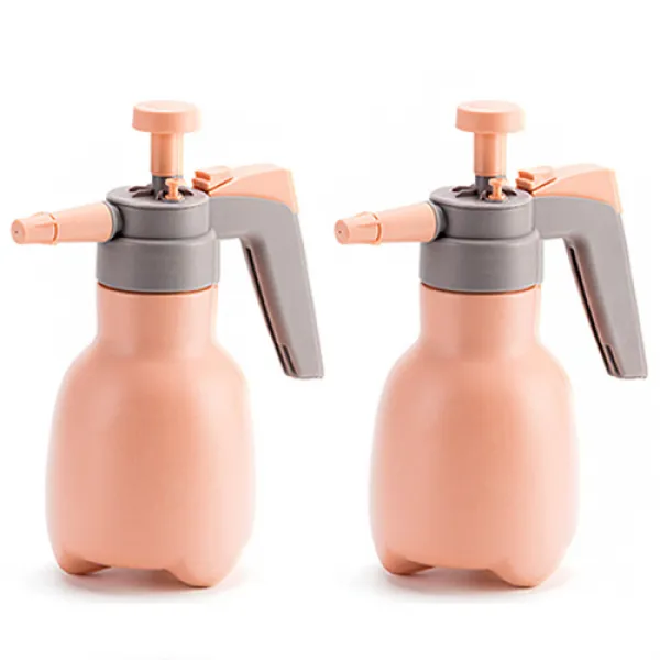 귀여운 배색 가정용 소독 물 뿌리개 스프레이 1l 핑크 2개