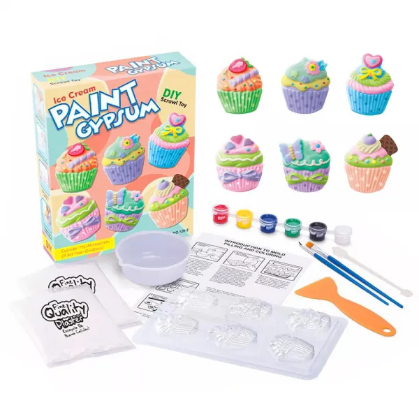 티처스 컬러링 석고모형 냉장고자석 만들기 세트 아이스크림 1세트