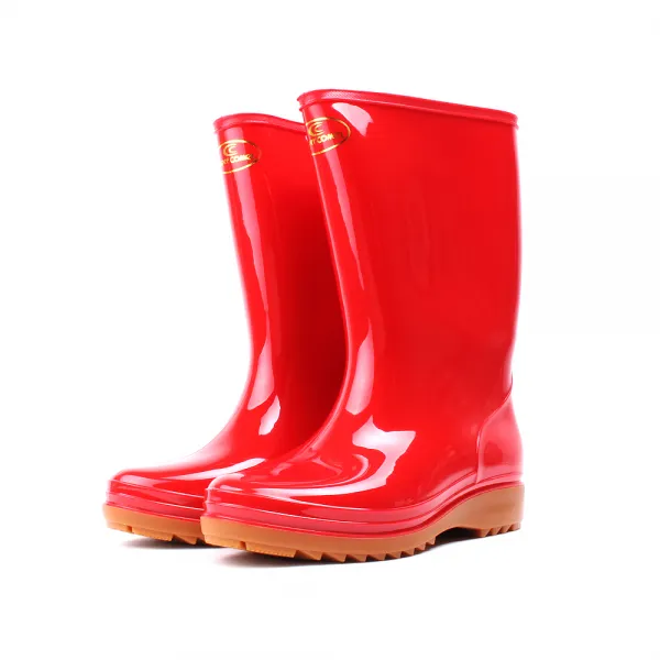 슈퍼카미트 여성 경량 미디엄 다용도 위생 고무 작업 장화