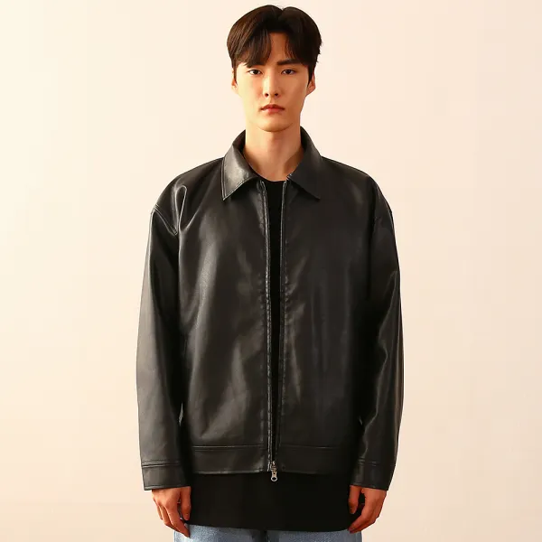 그레이블러밧 남성용 누안 레더 싱글 자켓