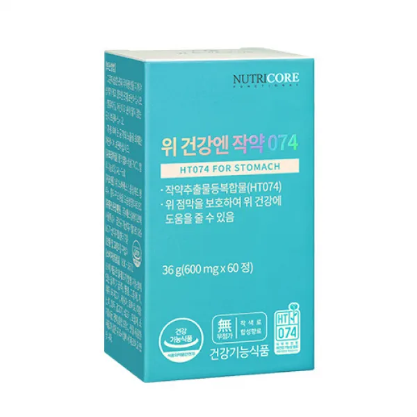 뉴트리코어 위 건강엔 작약 074 영양제 36g, 60정, 1개