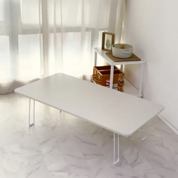 트리팜 LPM 오브제 라운드 심플 접이식 테이블 1200 x 600 mm, 솔트라이크 그레이