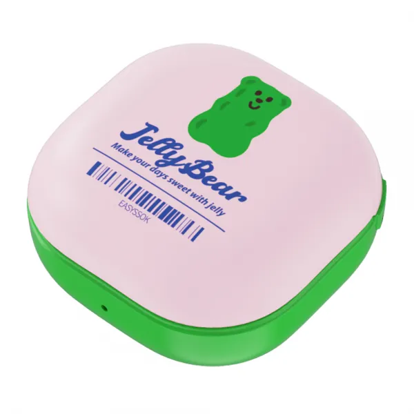 별다섯 디자인 갤럭시 버즈라이브 / 버즈프로 케이스, 07 젤리베어 Green Bear