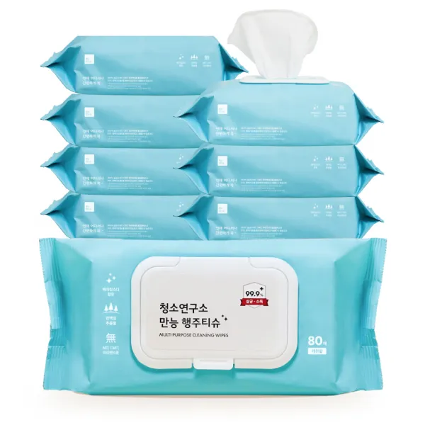 청소연구소 만능 행주티슈, 8팩