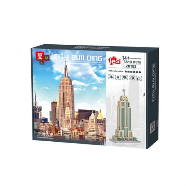 ZHEGAOLEZI 건축 나노블럭 미국 엠파이어 스테이트 빌딩