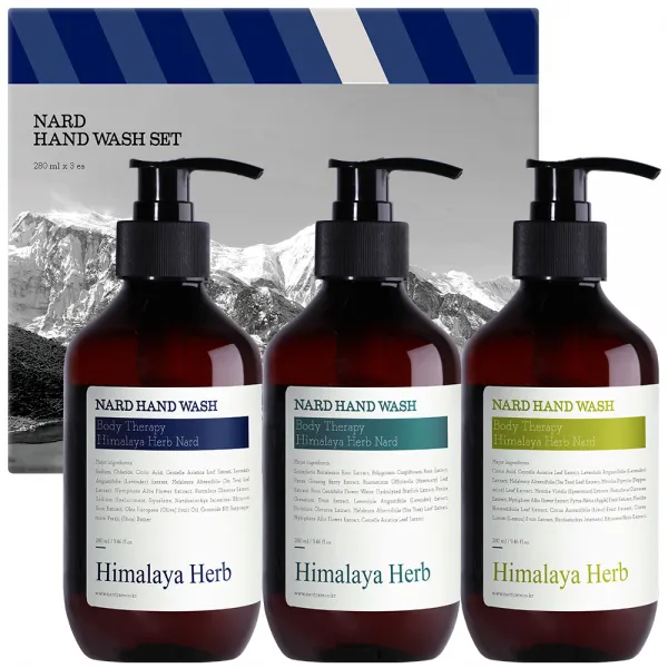 부케가르니 나드 핸드워시 라벤더머스크 280ml + 티트리로즈마리 280ml + 레몬민트 280ml 세트, 280ml, 1세트