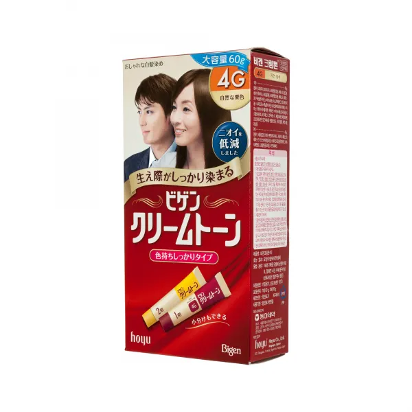 비겐 크림톤 염모제 60g, 4G 자연 밤색, 1개