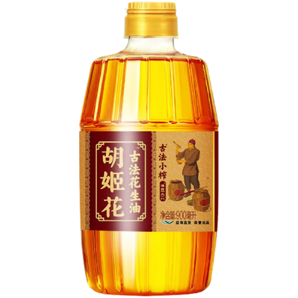 후지화 칭다오 전통 소량 압착 땅콩기름, 900ml, 1개