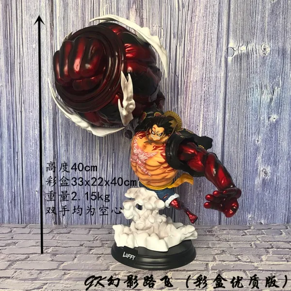 원피스 Gk 팬텀 루피 넷째 밀짚 모자 동상 Gk 팬텀 루피 높이 약 40cm 해적 그