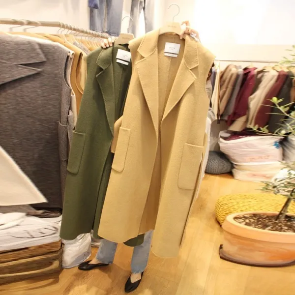 겨울용 여성 모직 롱조끼 08 OUH08 604616582868