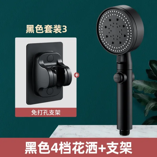 고압 샤워기헤드 목욕 샤워헤드 빅 강수량 더운 물 욕조의 악당 가압력 연봉 스크런치 헤어슈슈 햇볕에 3360201110 34단 샤워기 _받침대