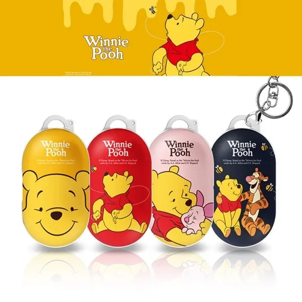  바보사랑 갤럭시버즈 디즈니 정품 곰돌이푸 하드 케이스 키링 세트 색상/모델명/품번:빅페이스/Ugb0012