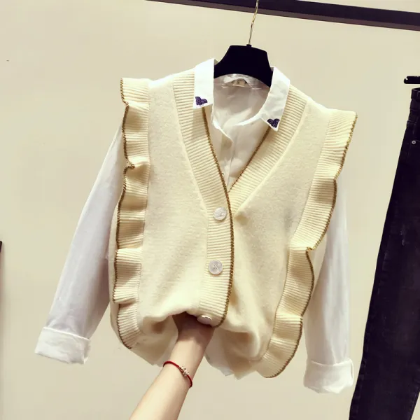 코코치 여성 조끼 니트 베스트a6