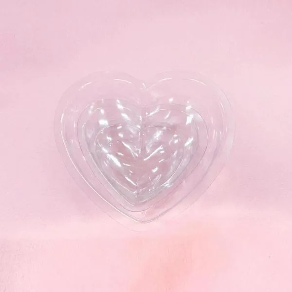 쿵샵쿵SHOP 30개묶음 만들기재료 투명하트반구 소 지름7cm 학습만들기재료