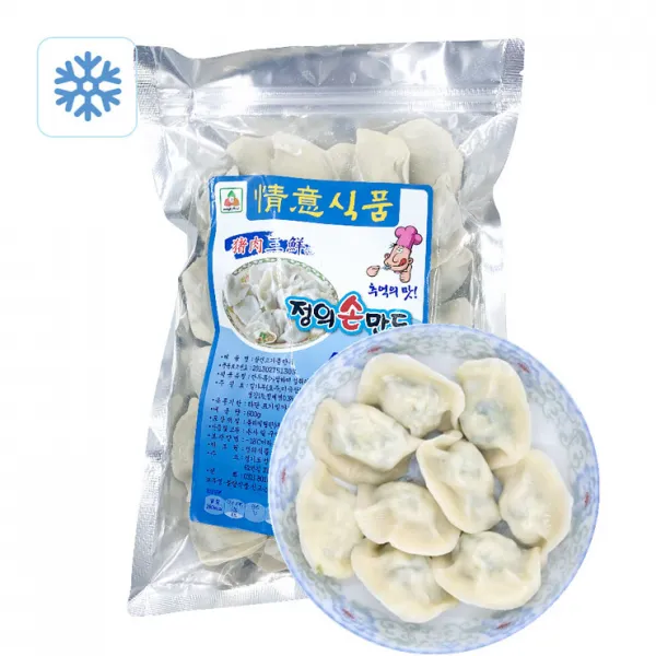 왕부정 중국식품 칭이 만두 돼지고기 부추새우 교자 600g-냉동