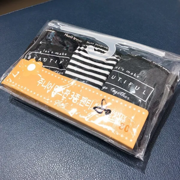 헌트이너웨어 부산대점 모노 스트라이프 주니어 팬티 3종 세트