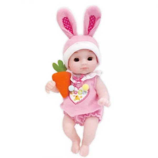 관절 움직이는 토끼옷 리얼 애기인형 돌보기 외동딸 리얼한 실제 돌보미 육아놀이 사람 남동생 소꿉