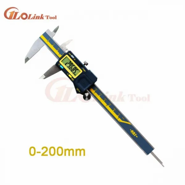 Terma 정확도 0.01mm IP54 방수 150mm 300mm 디지털 버니어 캘리퍼스 마이크론 전자 캘리퍼스 두께 마이크, 02 Green color 0-200mm