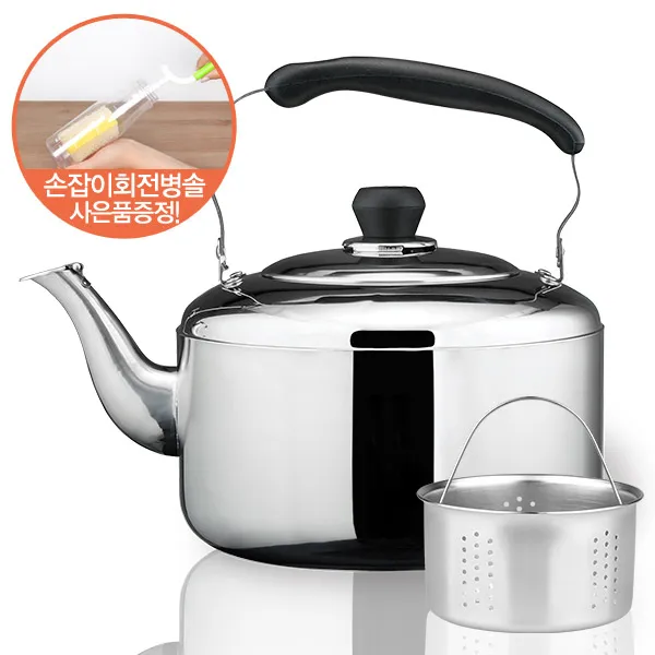 페어프랜즈 스텐휘슬차망주전자 7L + (사은품) 손잡이회전병솔 set, 상세페이지 참조
