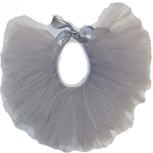 Handcrafted in USA Silver Grey Tulle Tutu for Extra Large Dogs 초 대형견을위한 미국 실버 그레이 튤 투투 수공예품, 1