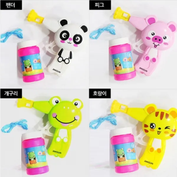 J-MALL 어린이 야외활동 필수품!! 애니수동버블건(색상랜덤) 버블건 비누방울, 색상랜덤 - 3개