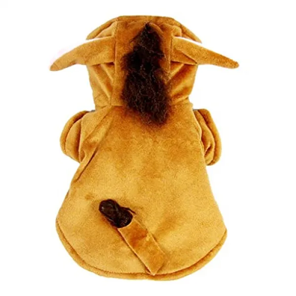 Nmt 귀여운 시뮬레이션 말의 갈기 겨울 애완 동물 의상 브라운 P0862017xhtcco6 기본