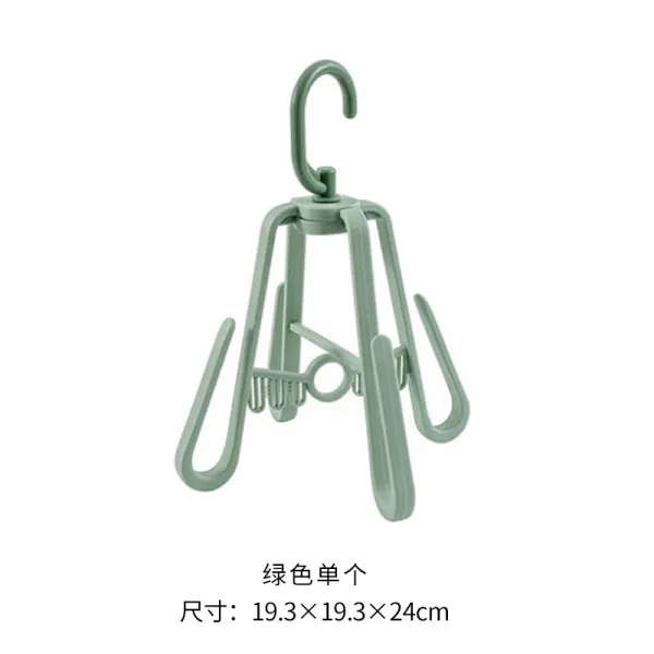 다용도걸이후크 신발건조대 실외 베란다 창 밖 멀티 조리 가설하다 햇볕에 신기 4645191511, 그린 (싱글 )