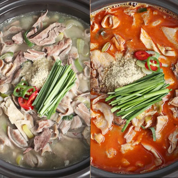 미트타임 얼큰한 의리백술국 홍술국 8인분 600g x 4ea(돼지 내장 국밥 술국 술안주), 4팩, 600ml