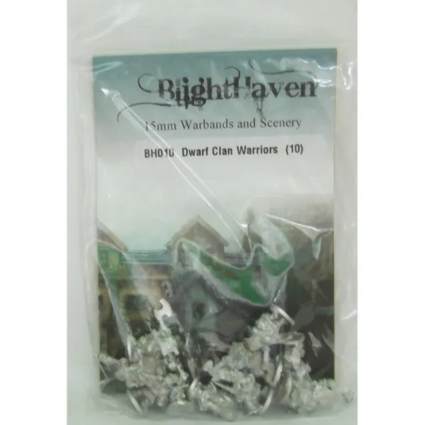 BH010 Dwarf Clan Warriors (10) 드워프의 혈족 전사 10 마리 세트 브라이트 헤븐 15㎜ 스케일 메탈 피겨