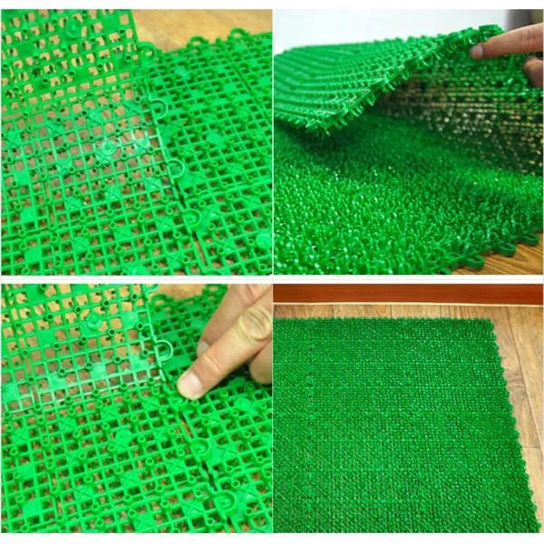 건설현장 마당 흙털이 조립식 PVC 잔디매트 45X60 현관매트 현관발판 실외용
