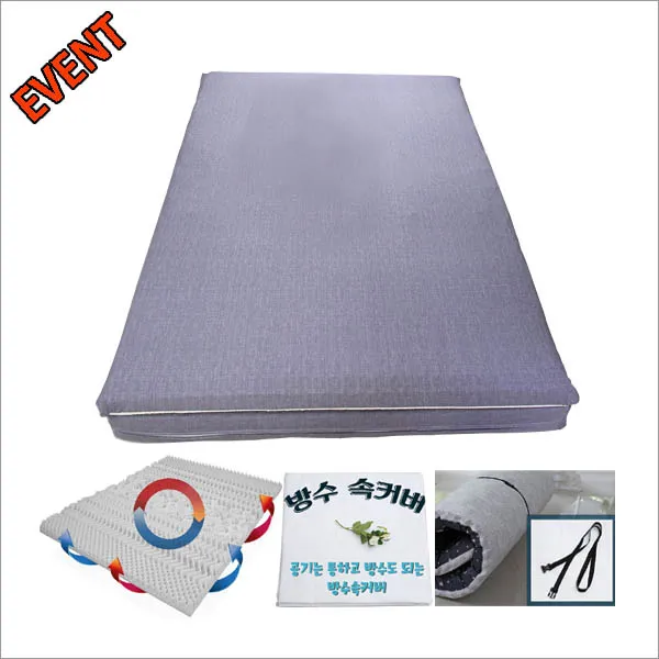 모도리 통기성 좋고 폭신한 바닥형 3d 7존 매트리스 11cm 싱글 퀸 사이즈 그레이 무지 