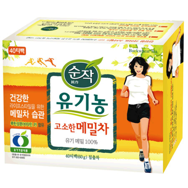 시중품 샘표 순작 유기메밀차 40T, 단품