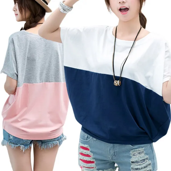 엘레스 여성 박시핏 반팔 티셔츠 A 029 2p