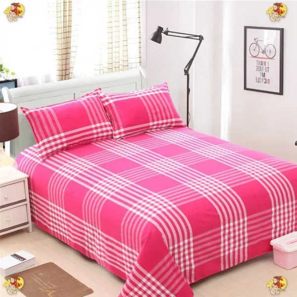 주문 헤드 깔끔한 침대시트 코튼 나신 로즈레드