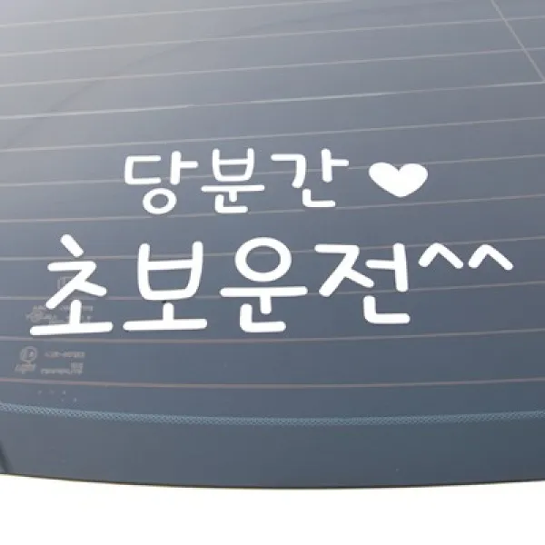 데코걸 당분간 초보운전 스티커