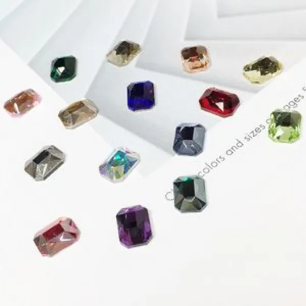 190425TRM_AHI_8314663 (색상 : AB) MC 직사각7602 평스톤8x6mm(10개입)15컬러 손톱용파츠 네일용파츠 손톱장식파츠 데코스톤 손톱용메탈파츠, AB, 단일상품