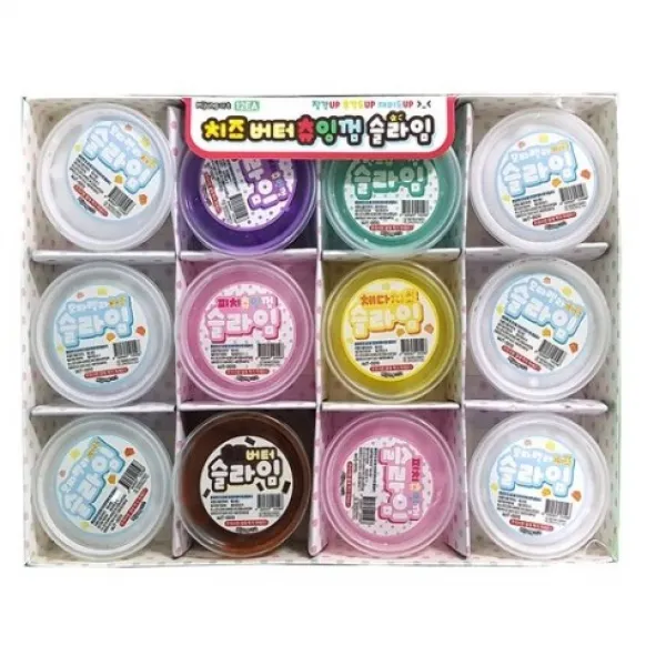 미정아트 치즈버터 츄잉껌 슬라임 괴물 찐득이 12p, 랜덤 발송