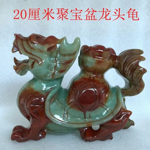 와이유 거북용 재물을 구해 읍내 집수 옥룡 거북이 장식품 광천연 옥돌 20cm 중보분 용거북 단가