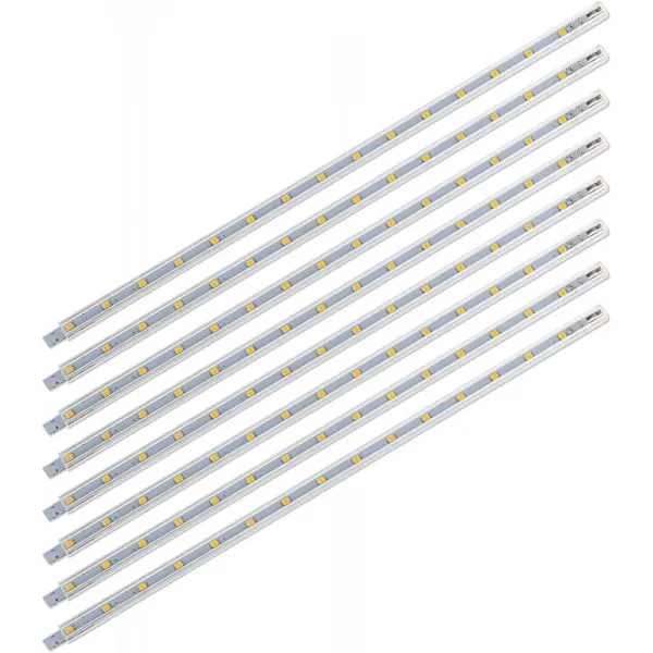 SEBSON® LED 스트립 12V 웜화이트 8 pcs - 베이스 램프 30cm 주방 플러그 및 스위치가있는 경전철 - 8 8