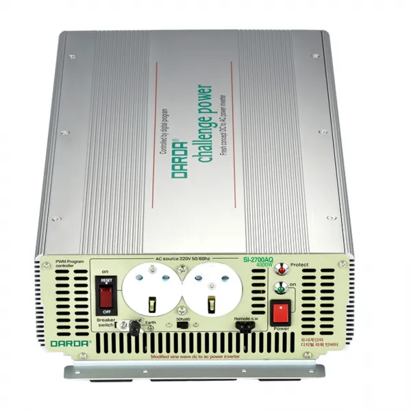 DARDA 차량용 인버터 SI-2700AQ 배터리 DC 12V 4000W 4kw 다르다 피앤케이하이테크 4k국산정품 자동차용 안전인증, 1개