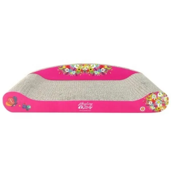 S2W370F0E 플라워 쇼파 스크레쳐핑크 고양이장난감 고양이용품 고양이스크래쳐 고양이터, 1, 본상품선택