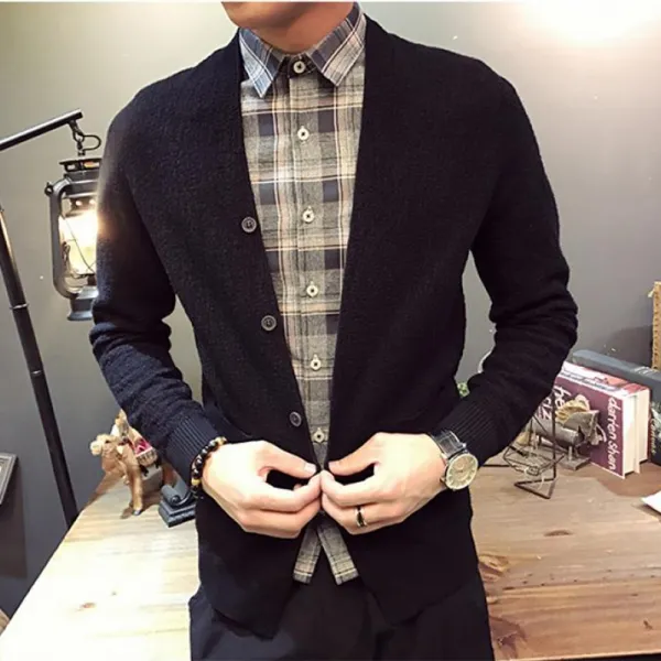 Kirahosi 엠제이 봄 가을 남성 남자 가디건 자켓 아우터 점퍼 32 Fw3h3r